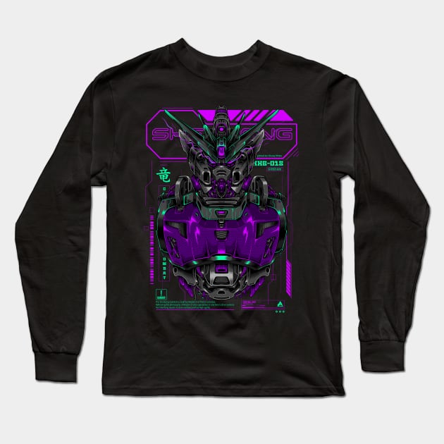 Dark Shenlong Long Sleeve T-Shirt by Atrians